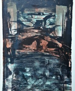 Manuel Viola - "Casida de las palomas oscuras" litografía