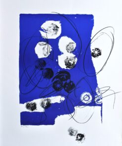 Antoni Clavé 1970 - "Trobadors" litografía retocada a mano, lápiz cera y gouache