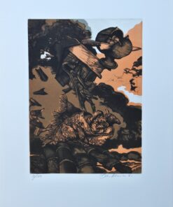 Manuel Alcorlo - "Trancos del Sepaquantos y de la cédula III" grabado aguafuerte