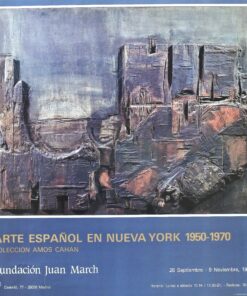 Lucio Muñoz - "Arte Español en Nueva York" cartel original exposición en la Fundación Juan March en Madrid en 1986