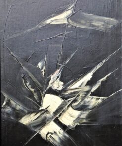 Manuel Viola 1968 - "Bajel de corsarios" pintura técnica mixta sobre lienzo. Catalogado