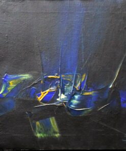 Manuel Viola - "Composición al vuelo" pintura técnica mixta sobre lienzo, enmarcado