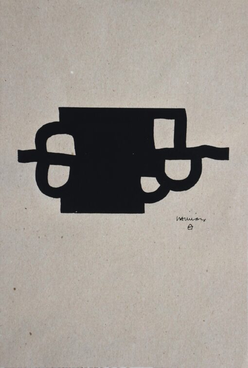 Eduardo Chillida - "Antzo II" serigrafia original editado por Galerie Lelong Paris en 1985, firmada en plancha y sin numerar