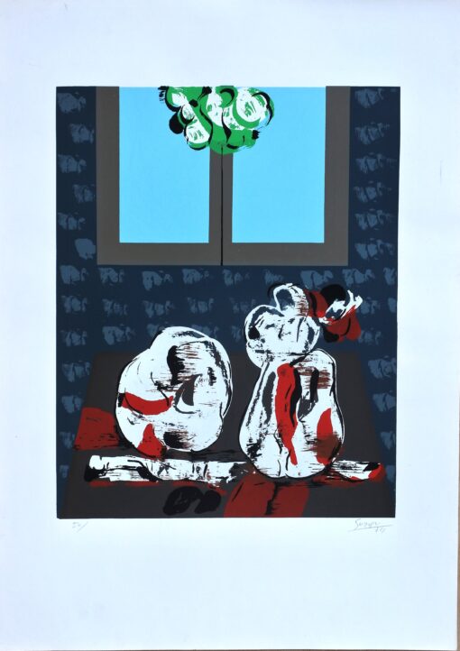 Antonio Suarez - "Bodegón frente a la ventana" litografía