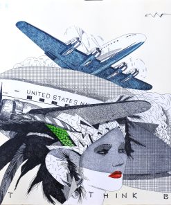 Fernando Bellver - "Don´t think baby, aviones" cartel original años 80