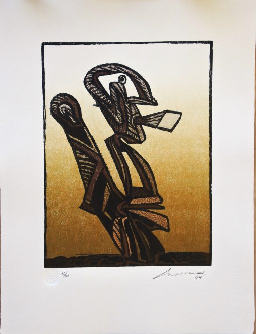 Jose Luis Cuevas - "Fantasmas del Centro Histórico II" grabado