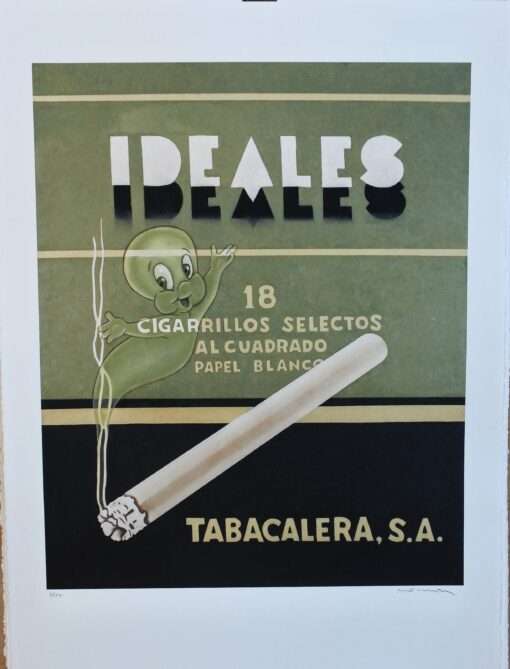 Fernando Bellver - "Ideales & Casper the friendly ghost" litografia