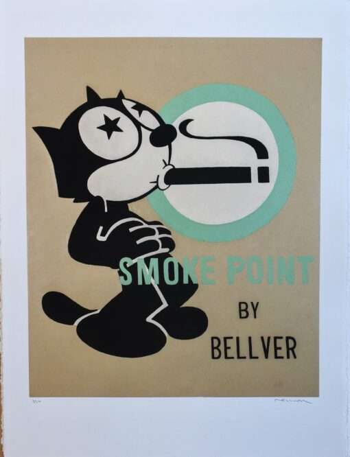 Fernando Bellver - "Smoking point by Bellver" litografia