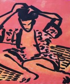 Perico Pastor - "Dia de playa" litografia