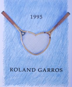 Donald Lipski - "Roland Garros 1995" cartel original torneo de tenis