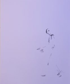 Alberto Giacometti - "Homme qui marche" cartel litográfico original exposición en la Galerie Maeght Paris en 1.957