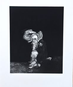 José Hernandez - "Santamandra" grabado aguafuerte