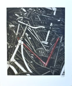 Ramiro Undabeytia - "Esperando aquel verano II" grabado mezzotinta