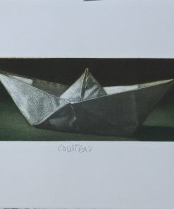 Ramiro Undabeytia - "Cousteau" grabado mezzotinta