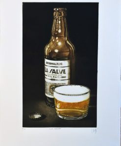 Ramiro Undabeytia - "La Salve" grabado mezzotinta