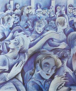 Ceesepe - "Café de Paris" cartel original exposición en la Galeria Moriarty y en la feria ARCO en 1984