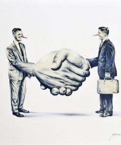 Paco Pomet - "Suits" litografía color