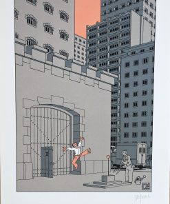 Joost Swarte - "Eindelijk Vrijheid!, (Al fin libre!)" serigrafía, edición limitada y firmada a lapiz