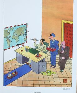 Joost Swarte - "Onder Contrôle, (Bajo control)" serigrafía, edición limitada y firmada a lapiz