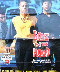 Carteles de cine - "Boyz N the Hood" cartel original, señales de uso