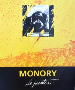 Jacques Monory - "Le Peintre" cartel original exposición del Galerie Lelong Paris en 1989