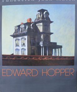 Edward Hopper - "House by the railroad" cartel original exposición en la Fundación Juan March en 1990