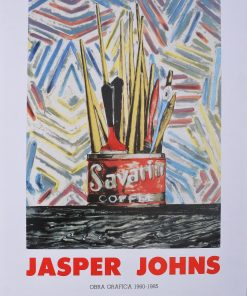 Johns Jasper - "Obra gráfica" cartel original exposición en el Centro de Arte Reina Sofía Madrid en 1987