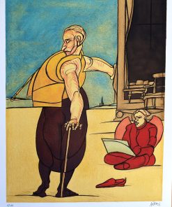 Valerio Adami - "Angelus, 1982" litografia