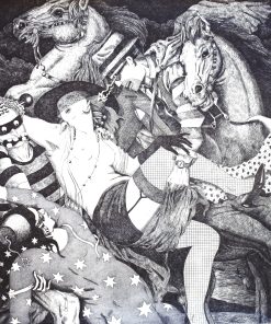 Fernando Bellver - "El rapto de las hijas de Leucipo" grabado aguafuerte