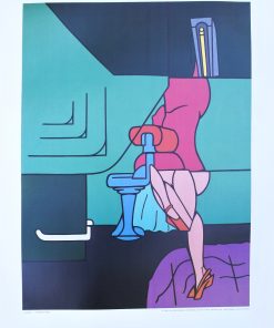 Valerio Adami - "Interior" cartel original editado por les Amis du Musée d´Art Moderne de la Ville de Paris