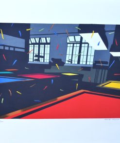Equipo Crónica - "Carta de colores, serie El Billar" serigrafia