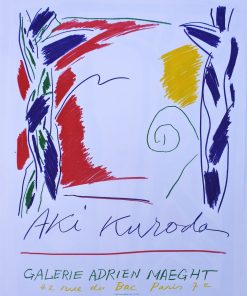 Aki Kuroda - "Eté colorature" cartel original litográfico editado por Galerie Adrien Maeght Paris