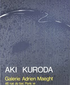 Aki Kuroda - "Ténébres" cartel original exposición en Galeríe Adrien Maeght Paris en 1980