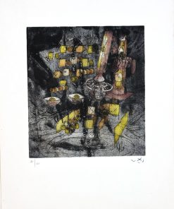 Roberto Matta - "Devoirs dans le Hasard,"1973, grabado Aguafuerte y aguatinta