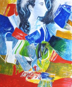 Jordi Rollán Lahoz - "Mujer joven de perfil" litografía