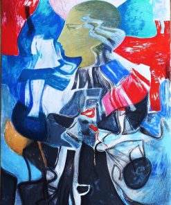 Jordi Rollán Lahoz - "Joven pensativa de perfil" litografia