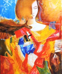 Jordi Rollán Lahoz - "Joven soñadora" litografia