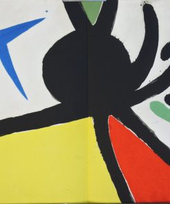 Joan Miro - "Tapis de Tarragona IX" 1972, litografía doble página perteneciente al libro Tapis de Tarragona editado por Sala Gaspar Barcelona