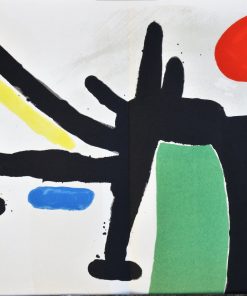 Joan Miro - "Tapis de Tarragona VIII" 1972, litografia doble página perteneciente al libro Tapis de Tarragona editado por Sala Gaspar Barcelona