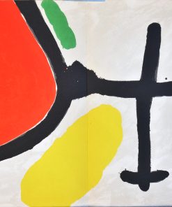 Joan Miro - "Tapis de Tarragona X" 1972, litografía doble página perteneciente al libro Tapis de Tarragona editado por Sala Gaspar Barcelona