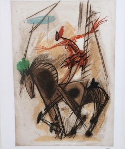 Alvaro Delgado - "Acrobacias a caballo, Suite El Circo, 2003" grabado aguafuerte