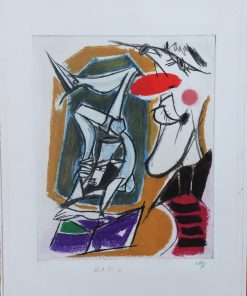 Alvaro Delgado - "Contorsionista, Suite El Circo, 2003" grabado aguafuerte
