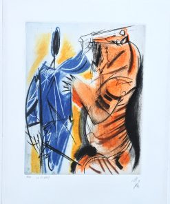 Alvaro Delgado - "Domador, Suite El Circo, 2003" grabado aguafuerte