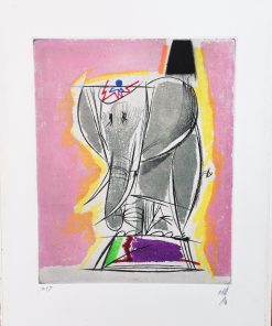 Alvaro Delgado - "Elefante, Suite El Circo, 2003" grabado aguafuerte