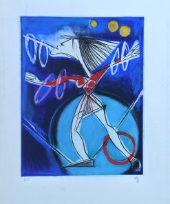 Alvaro Delgado - "Malabarista, Suite El Circo, 2003" grabado aguafuerte