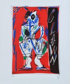 Alvaro Delgado - "Payaso III, Suite El Circo, 2003" grabado aguafuerte