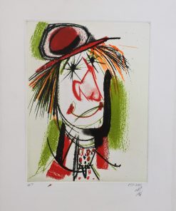 Alvaro Delgado - "Payaso IV, Suite El Circo, 2003" grabado aguafuerte