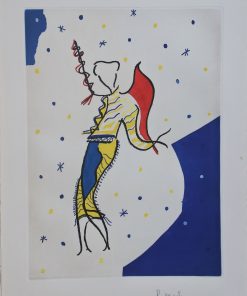 Rafael Alberti - "Toro en la arena, serie Tauromaquia" grabado aguatinta