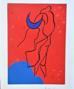 Rafael Alberti - "Toro en la noche, serie Tauromaquia" grabado aguatinta