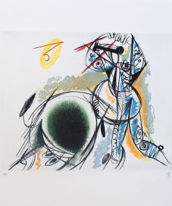Alvaro Delgado - "Poema del toreo, banderillas" grabado aguafuerte,